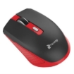 Imagen de Mouse Nextep Inalámbrico Recargable Switch Encendido 1600 dpi Color Negro-Rojo