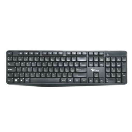 Imagen de Teclado Stylos Tech Inalámbrico Ergonómico USB Color Negro