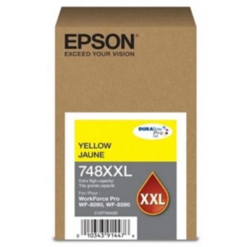 Imagen de Tinta Epson T748XXL Capacidad Extra Alta WF-6090/WF-6590 Color Amarillo