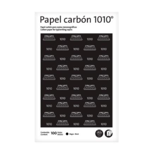 Imagen de Papel Carbon Pelikan 1010 Oficio Color Negro C/100 Hojas