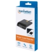 Imagen de Lector Tarjetas Manhattan Inteligente USB por Contacto Externo Color Negro