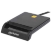 Imagen de Lector Tarjetas Manhattan Inteligente USB por Contacto Externo Color Negro