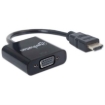 Imagen de Convertidor Video Manhattan HDMI a VGA Color Negro