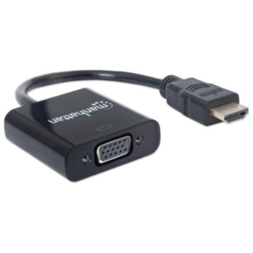 Imagen de Convertidor Video Manhattan HDMI a VGA Color Negro
