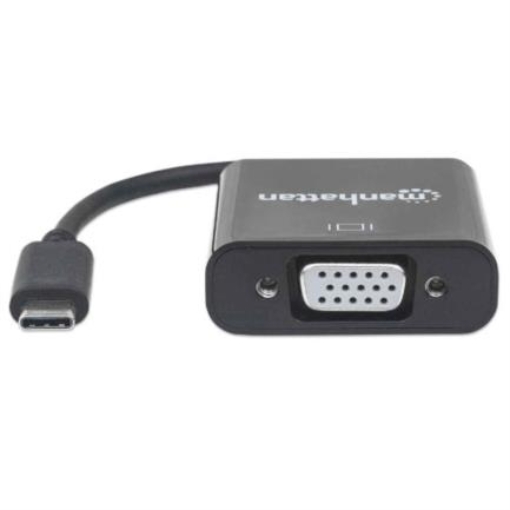 Imagen de Convertidor Manhattan Video USB-C 3.1 a VGA-H Color Negro