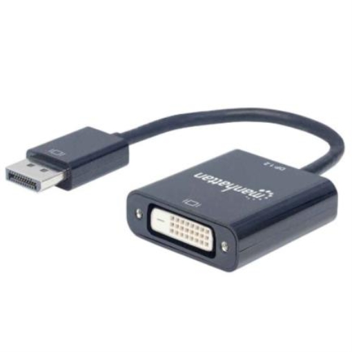 Imagen de Adaptador Manhattan DisplayPort 1.2a M a DVI-D H Activo Color Negro
