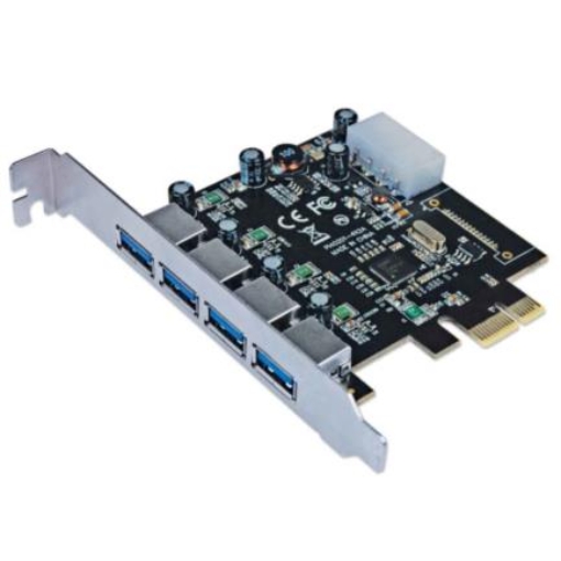 Imagen de Tarjeta Serial Manhattan PCI Express USB 3.0 4 Puertos Estándar