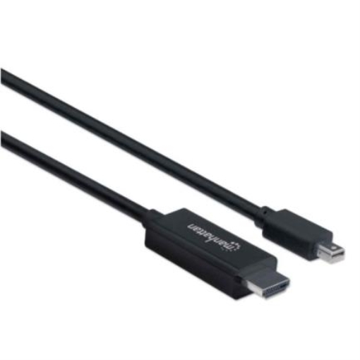 Imagen de Cable Manhattan Mini DisplayPort a HDMI 1080p 1.8m Color Negro