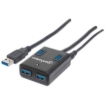 Imagen de Hub Manhattan USB 3.0 Súper Velocidad 4 Puertos Color Negro