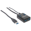 Imagen de Hub Manhattan USB 3.0 Súper Velocidad 4 Puertos Color Negro