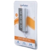 Imagen de Hub Manhattan USB 3.0 Superspeed 4 Puertos Color Aluminio