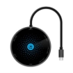 Imagen de Docking Manhattan USB-C a HDMI USB-C PD 3xUSB-A Lector Tarjetas con Base Carga Inalámbrica