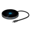 Imagen de Docking Manhattan USB-C a HDMI USB-C PD 3xUSB-A Lector Tarjetas con Base Carga Inalámbrica