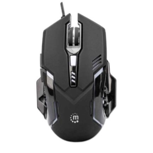 Imagen de Mouse Manhattan Gaming Óptico LED 6 Botones Color Negro