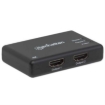 Imagen de Video Splitter Manhattan HDMI 2 Puertos UHD TV 4k/30Hz Color Negro