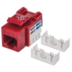 Imagen de Jack Intellinet RJ45/Cat6 Keystone de Impacto UTP Color Rojo