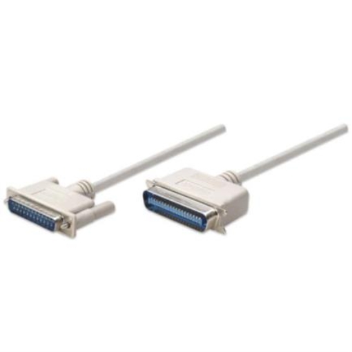Imagen de Cable Manhattan para Impresora DB25-M Cen36-M 1.8m Color Blanco