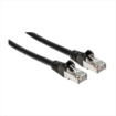 Imagen de Cable Intellinet Red Cat6a S/FTP RJ45 50 Micras 30cm Color Negro