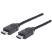 Imagen de Cable Manhattan HDMI 1.4 M-M Alta Velocidad Canal Ethernet 5m Color Negro