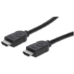 Imagen de Cable Manhattan Alta Velocidad Canal Ethernet HDMI M-M 15m Color Negro