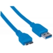 Imagen de Cable Manhattan USB Micro-B Súper Velocidad 3.2 Gen1 2m Color Azul