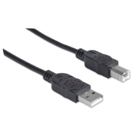Imagen de Cable Manhattan USB 2.0 A-B Alta Velocidad 5m Color Negro