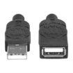 Imagen de Cable Manhattan Extensión USB 2.0 Alta Velocidad 1.8m Color Negro