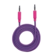 Imagen de Cable Manhattan Audio Estéreo con Recubrimiento Textil 3.5mm 1m Color Rosa-Morado