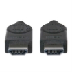 Imagen de Cable Manhattan HDMI M-M Alta Velocidad con Ethernet 7.5m Color Negro