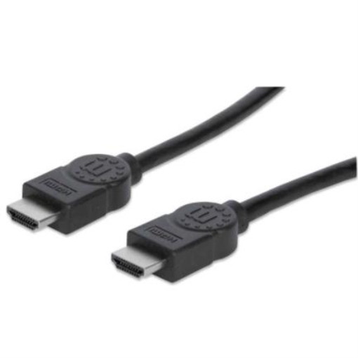 Imagen de Cable Manhattan HDMI M-M Alta Velocidad con Ethernet 7.5m Color Negro