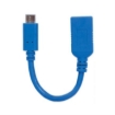 Imagen de Cable Manhattan USB 3.2 Gen1 C-A Súper Velocidad 15cm Color Azul