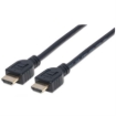 Imagen de Cable Manhattan HDMI M-M Alta Velocidad con Ethernet 1m Color Negro