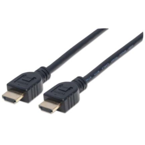 Imagen de Cable Manhattan HDMI M-M Alta Velocidad con Ethernet 5m Color Negro