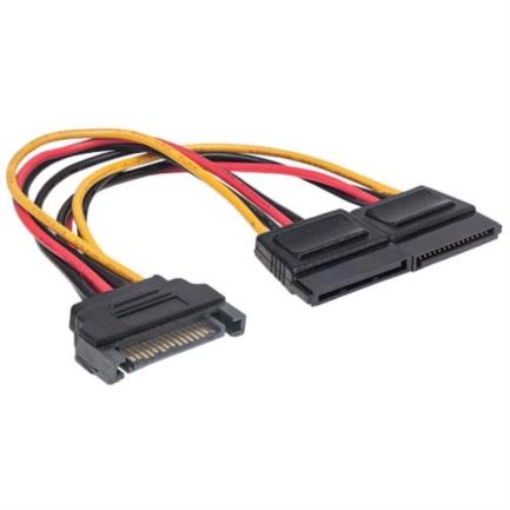 Imagen de Cable Manhattan Y de Alimentación SATA M-H 15cm