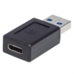Imagen de Adaptador Manhattan USB-A a USB-C Súper Velocidad Color Negro
