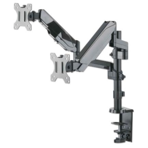 Imagen de Soporte Universal Manhattan para 2 Monitores 17" a 32" Pistón Gas Hasta 8 Kg