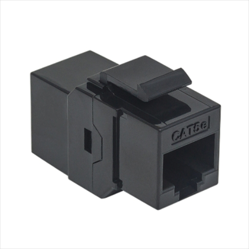 Imagen de Cople Intellinet Keystone RJ45 Cat5e UTP 8P8C H-H Color Negro