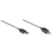 Imagen de Cable Manhattan Extensión Activa USB Alta Velocidad A-B 11m Color Plata