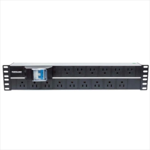 Imagen de Barra PDU Intellinet Multicontactos 15 Montaje 2U Rack 19" Enchufes Tipo EU (NEMA 5)