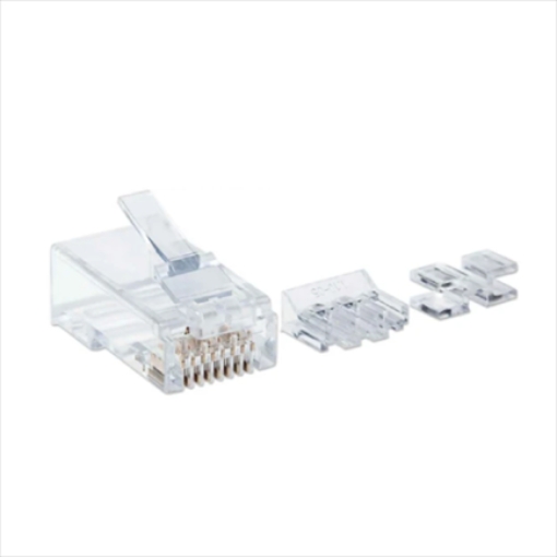 Imagen de Plug Intellinet RJ45 Cat6a Multifilar UTP Oro 15 Micras Bote C/80 Pzas
