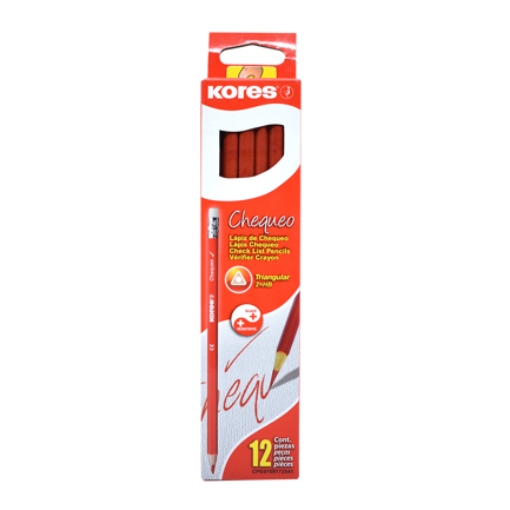 Imagen de Lápiz Chequeo Kores Triangular Caja C/12 Pzas