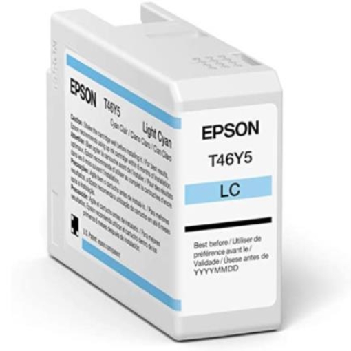 Imagen de Tinta Epson UltraChrome Pro10 T46Y 50ml Color Cian Claro