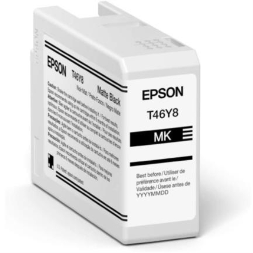 Imagen de Tinta Epson UltraChrome Pro10 T46Y 50ml Color Negro Mate
