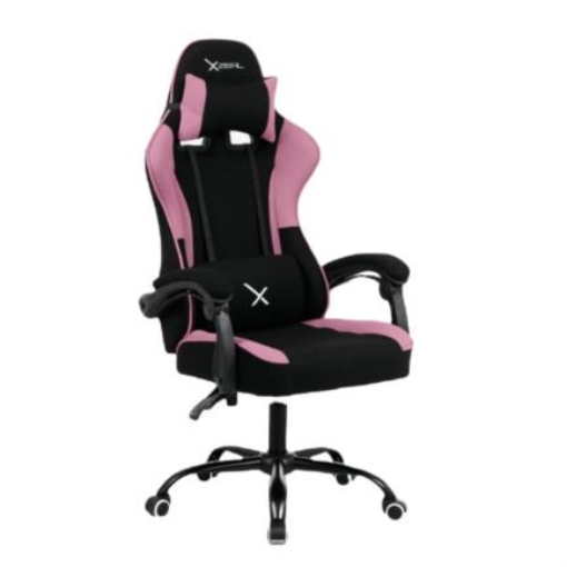 Imagen de Silla Gamer Xzeal XZ20 Soporte Lumbar Ergónomico Color Negro-Rosa