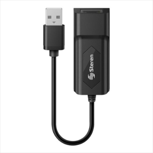 Imagen de Adaptador Steren USB a Fast Ethernet RJ45 Color Negro