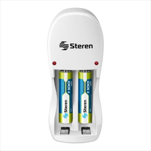 Imagen de Cargador de Pilas Steren para AA/AAA LED Incluye 2 Pilas AAA