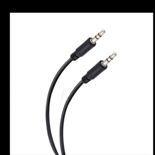 Imagen de Cable Steren Audio Auxiliar Plug a Plug 3.5mm 1.8m Color Negro