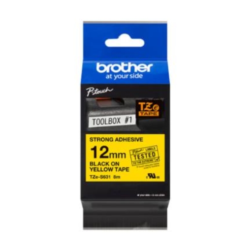 Imagen de Cinta Brother TZES631 Laminada Súper Adhesiva para Rotulador