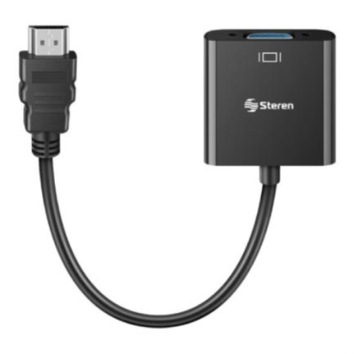 Imagen de Convertidor Steren HDMI a VGA Audio-Video Color Negro