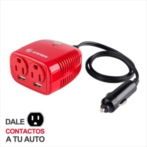 Imagen de Inversor de Corriente Steren Automotriz 12Vcc a 110Vca 150W